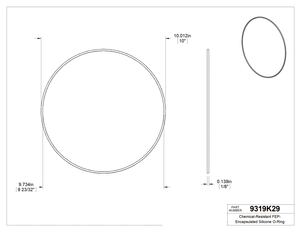 Technical drawing - 9319K29
